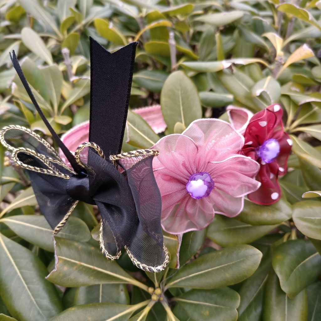 Internet Celebrity Hairpin Hair Hoop 2022 New Hair Band Lace Golden Edge Petals Simple Children's Bow Headband