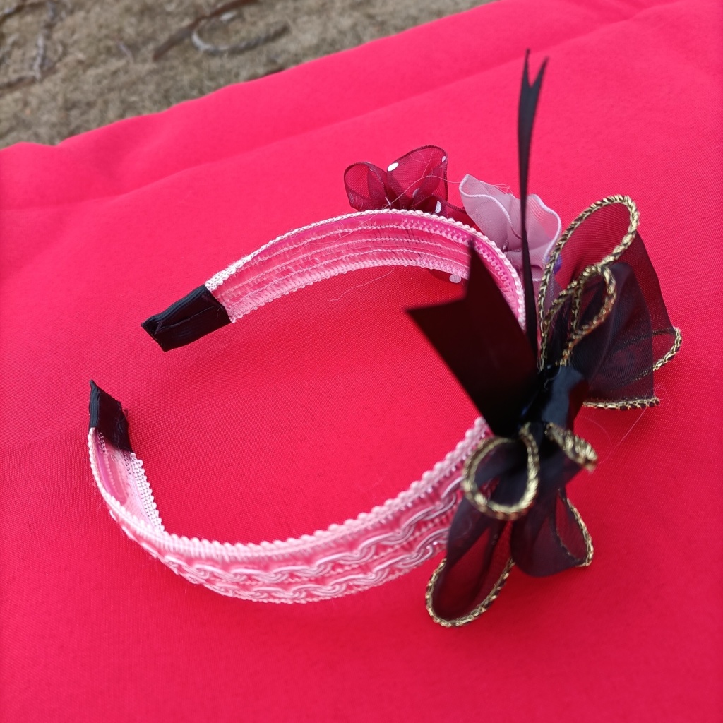 Internet Celebrity Hairpin Hair Hoop 2022 New Hair Band Lace Golden Edge Petals Simple Children's Bow Headband