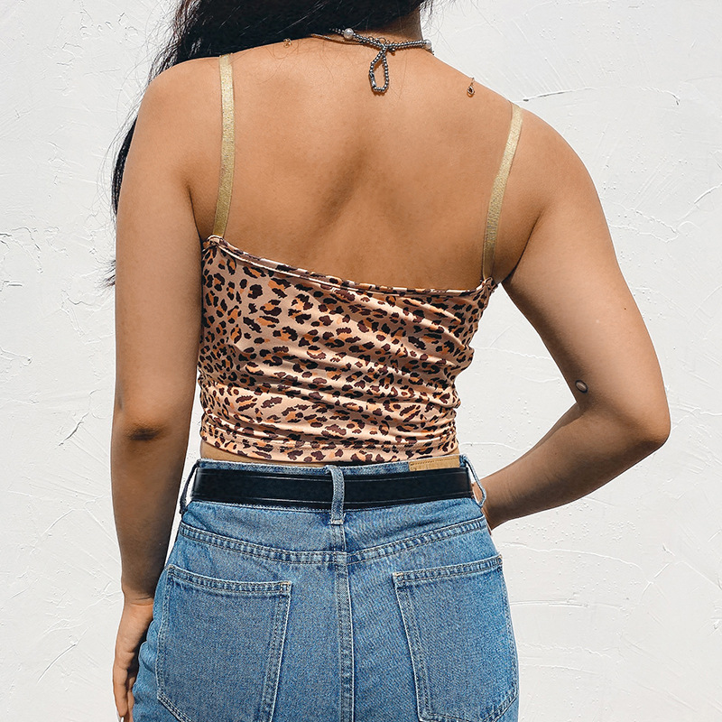 2020 cross-border foreign trade fashion sexy women's wear crop lace close edge Condole belt vest female hair substitute