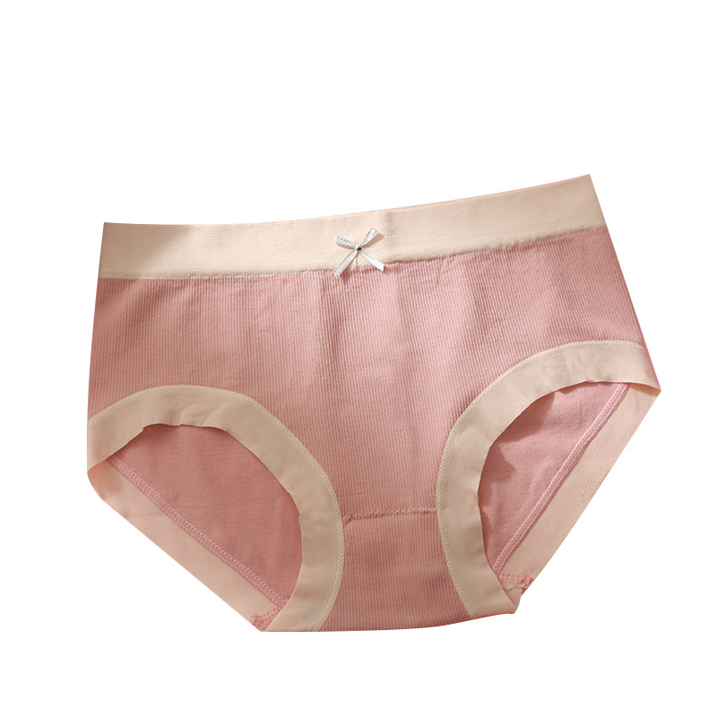 Pack Of Four Pairs Miss Qianjin Sweet Bowknot Underwear Girl Graphene Cotton Stall Breathable Macaron Briefs