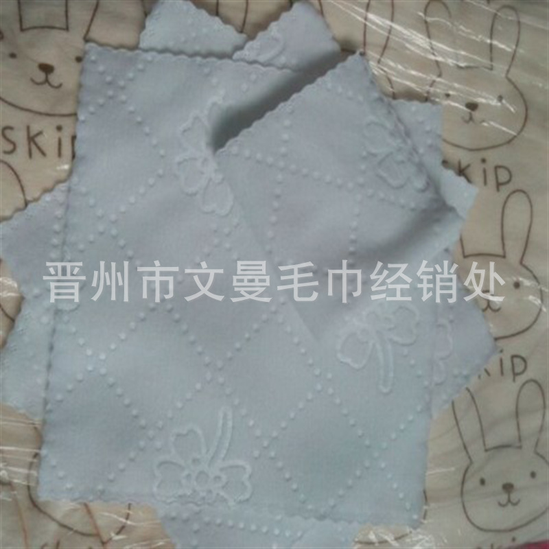 kitchen towel Cut Edge Small Tower 180G Ultrasonic Lace Fiber 23 23 Square Towel White Kitchen Disposable Hotel Wipes