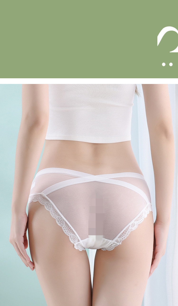 Sexy Seduction Low Waist Seamless Women's Underwear with Zero Binding Bowknot Factory Direct Sales