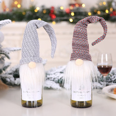 United States the new bottle set of Christmas glories bowknot props manufacturers selling linen bottle set of holiday United States the new bottle set of Christmas glories bowknot props manufacturers selling linen bottle set of holiday