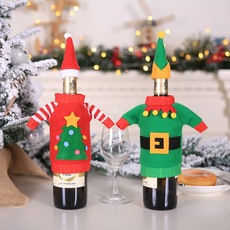 United States the new bottle set of Christmas glories bowknot props manufacturers selling linen bottle set of holiday United States the new bottle set of Christmas glories bowknot props manufacturers selling linen bottle set of holiday