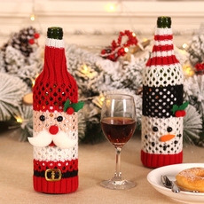United States the new bottle set of Christmas glories bowknot props manufacturers selling linen bottle set of holiday United States the new bottle set of Christmas glories bowknot props manufacturers selling linen bottle set of holiday
