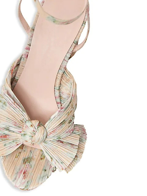 2021 French Foreign Trade Cross-Border New Arrival European and American Fashion Sandals Thick Heel Bowknot Fairy Silk Sandals Retro Fairy Shoes
