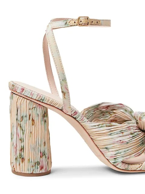 2021 French Foreign Trade Cross-Border New Arrival European and American Fashion Sandals Thick Heel Bowknot Fairy Silk Sandals Retro Fairy Shoes