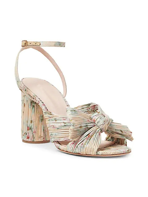 2021 French Foreign Trade Cross-Border New Arrival European and American Fashion Sandals Thick Heel Bowknot Fairy Silk Sandals Retro Fairy Shoes