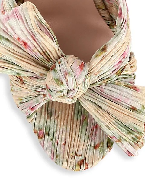 2021 French Foreign Trade Cross-Border New Arrival European and American Fashion Sandals Thick Heel Bowknot Fairy Silk Sandals Retro Fairy Shoes