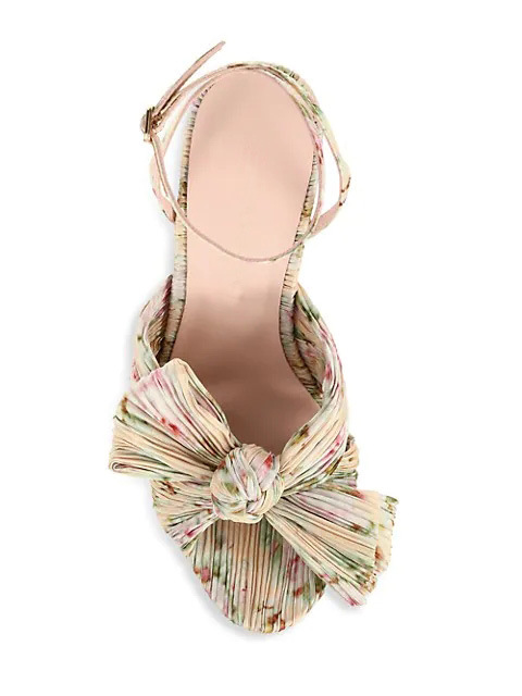 2021 French Foreign Trade Cross-Border New Arrival European and American Fashion Sandals Thick Heel Bowknot Fairy Silk Sandals Retro Fairy Shoes