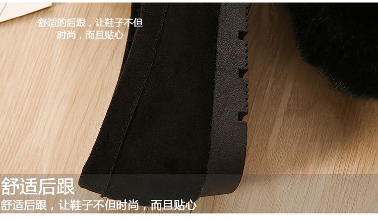 2022 Autumn and Winter New Rabbit Fur Suede Fluffy Shoes Women's Bowknot Peas Shoes Soft Soled Velvet Warm Maternity Shoes 2022 Autumn and Winter New Rabbit Fur Suede Fluffy Shoes Women's Bowknot Peas Shoes Soft Soled Velvet Warm Maternity Shoes