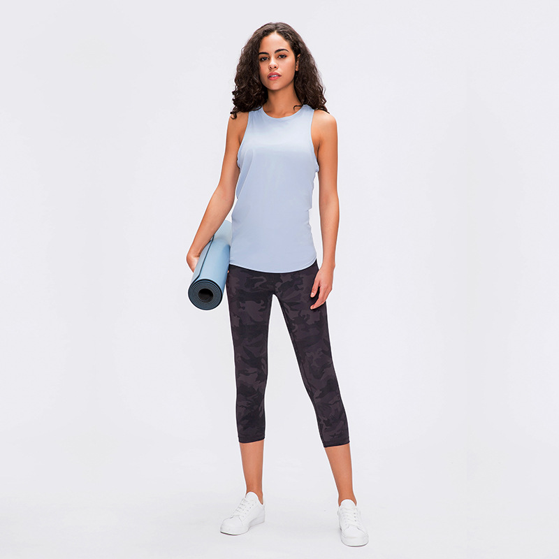 New nude Skin - Friendly Vest Female Bowknot Beautiful back Loose Breathable running Sport Dependent