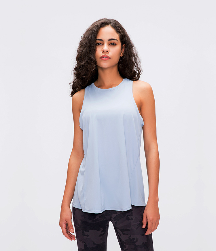 New nude Skin - Friendly Vest Female Bowknot Beautiful back Loose Breathable running Sport Dependent