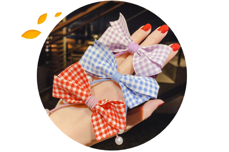French Fabric Bowknot Hair Ring Headband Ribbon Pearl Bowknot Headband Fairy Girl Mori Style Pink Headband Rubber Band