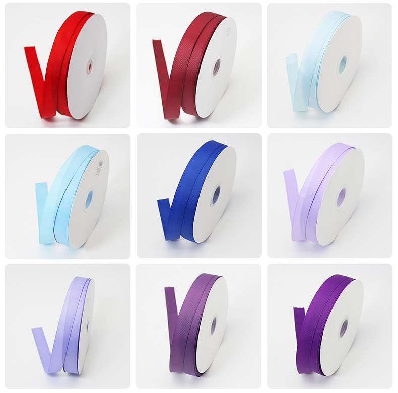 Printing Ribbon  Color Ribbed Band Cake Bouquet Gift Box Strap Color Small Bowknot Ribbon Ribbon Wholesale