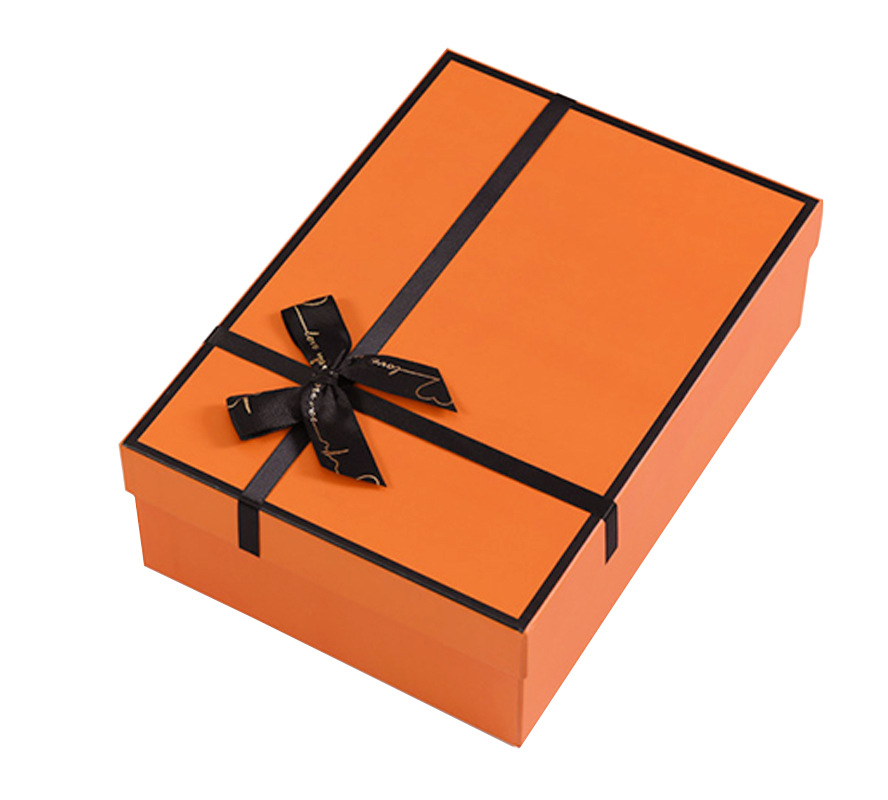 Bowknot Mother&#039;s Day Gift Box Orange Hand Gift Box Towel Lipstick Gift Gift Box Customization