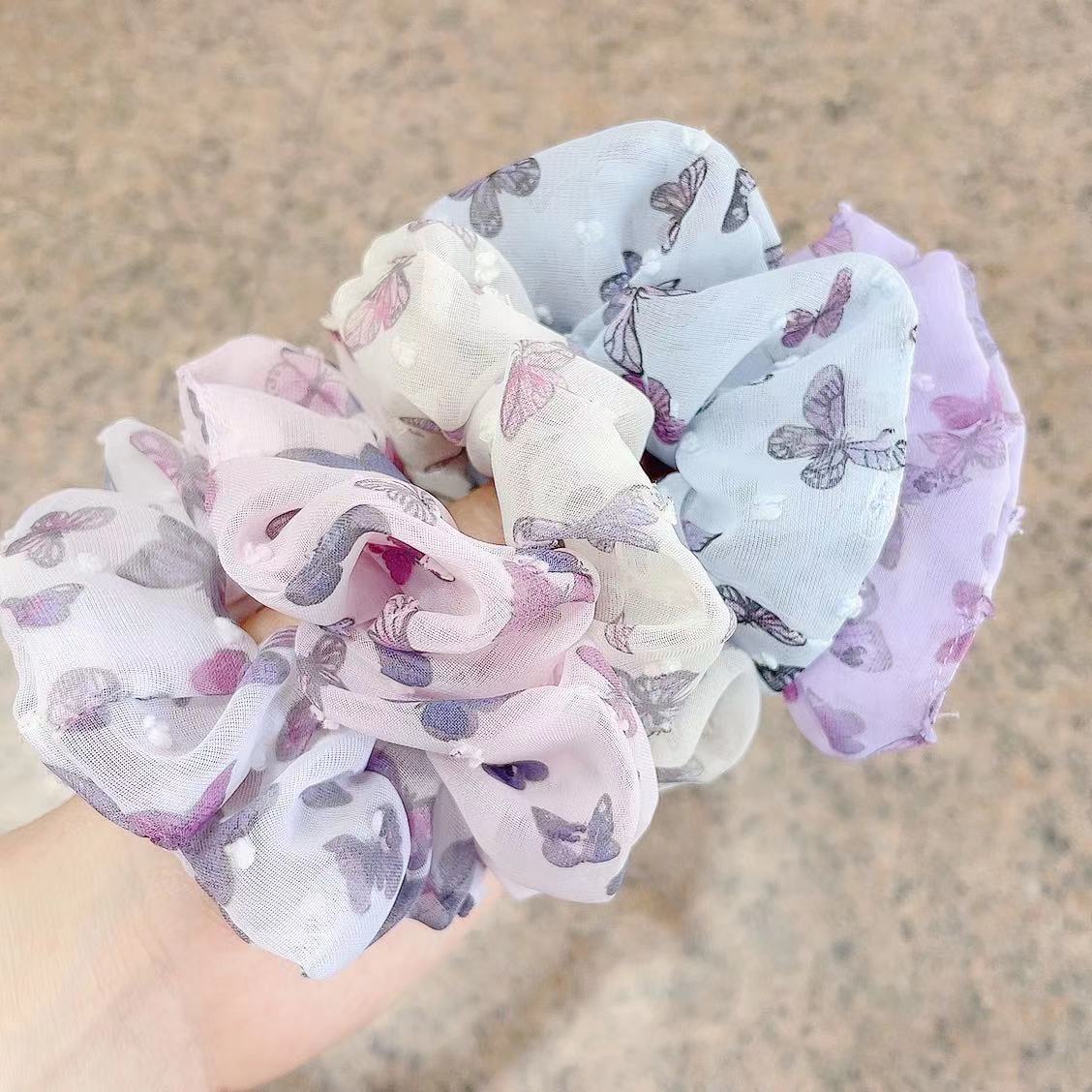 Large Intestine Hair Ring Ins Organza Fairy Hair Accessory Korean JK Plaid Headdress Flower Fabric Bowknot Headband Large Intestine Hair Ring Ins Organza Fairy Hair Accessory Korean JK Plaid Headdress Flower Fabric Bowknot Headband