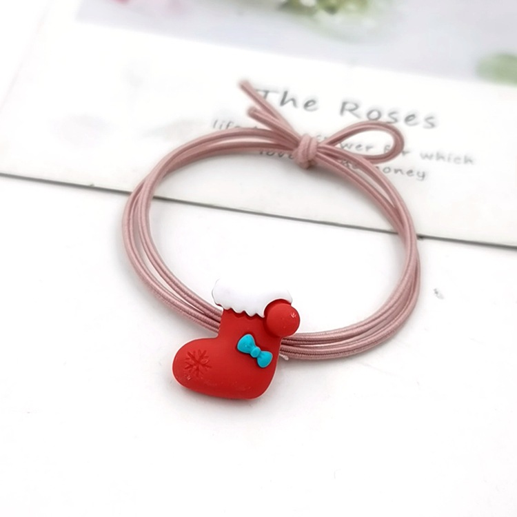 New Birth Year Hair Ring ThreeDimensional Christmas Tree Gift Hair Rope Female TwoinOne Bowknot Headband CrossBorder
