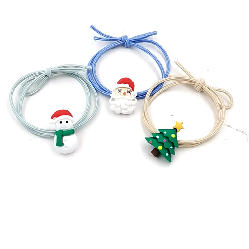 New Birth Year Hair Ring ThreeDimensional Christmas Tree Gift Hair Rope Female TwoinOne Bowknot Headband CrossBorder