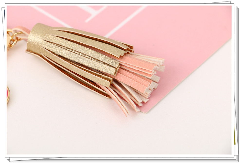 Fashion Leather Tassel Bag Pendant Love Lettering Tag Key Chain Accessories Fashion Leather Tassel Bag Pendant Love Lettering Tag Key Chain Accessories