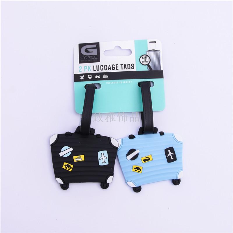 Baggage Tag Travel Tag Creative Cartoon boarding card Boarding card Packing strap anti-loss card