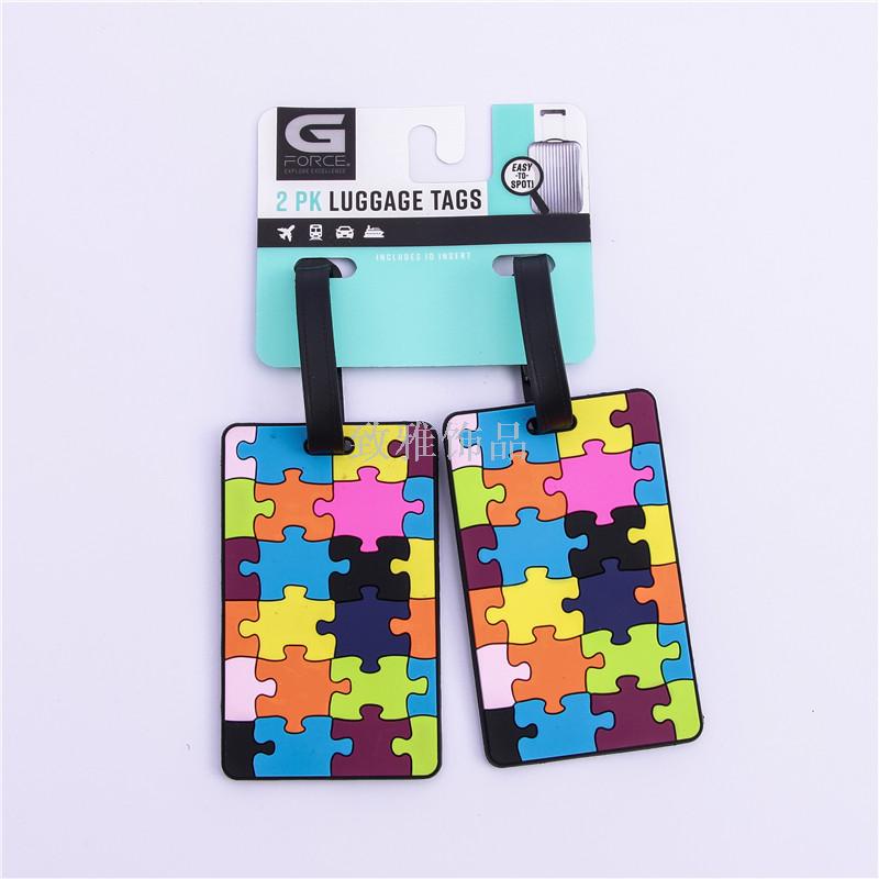 Baggage Tag Travel Tag Creative Cartoon boarding card Boarding card Packing strap anti-loss card