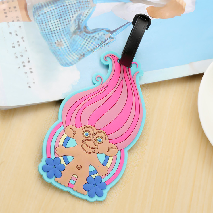 Environmental Protection Silicone Cartoon Cartoon Tag PVC Soft Rubber Baggage Tag Luggage Tag Custom Logo Manufacturer
