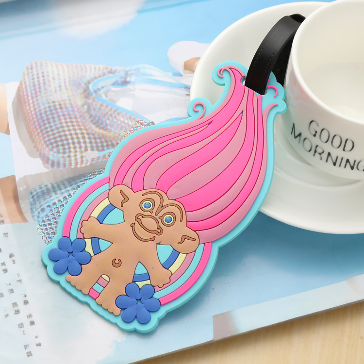 Environmental Protection Silicone Cartoon Cartoon Tag PVC Soft Rubber Baggage Tag Luggage Tag Custom Logo Manufacturer