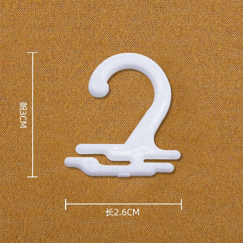 Environmental Protection Socks Tag Hook Black and White Thick Plastic Socks Hoy Transparent Small Sock Hook Flat Hoy Hanging Card Hook Checked