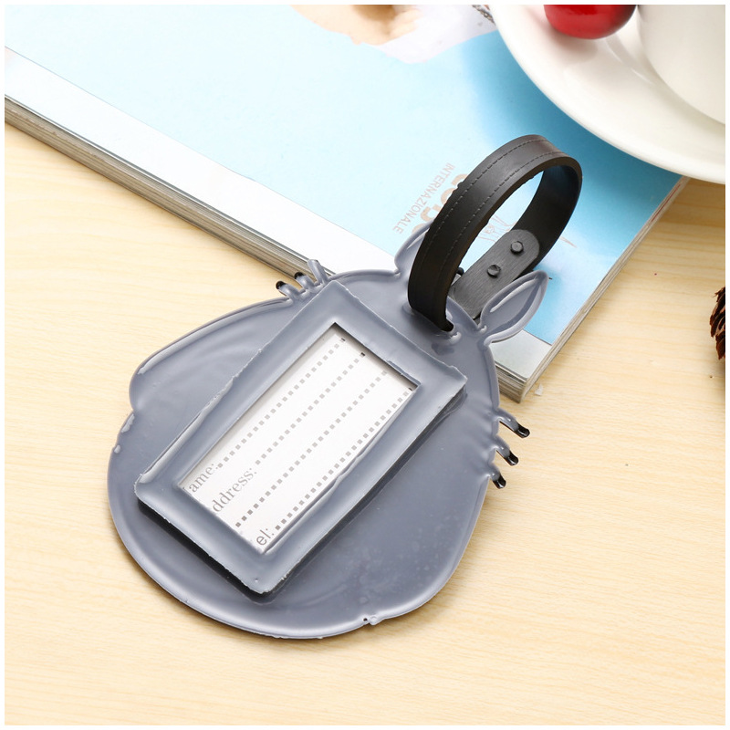 Cartoon Creative New Silicon Baggage Tag Personality Anime Luggage Consignment Tag Listing Factory Wholesale Customization