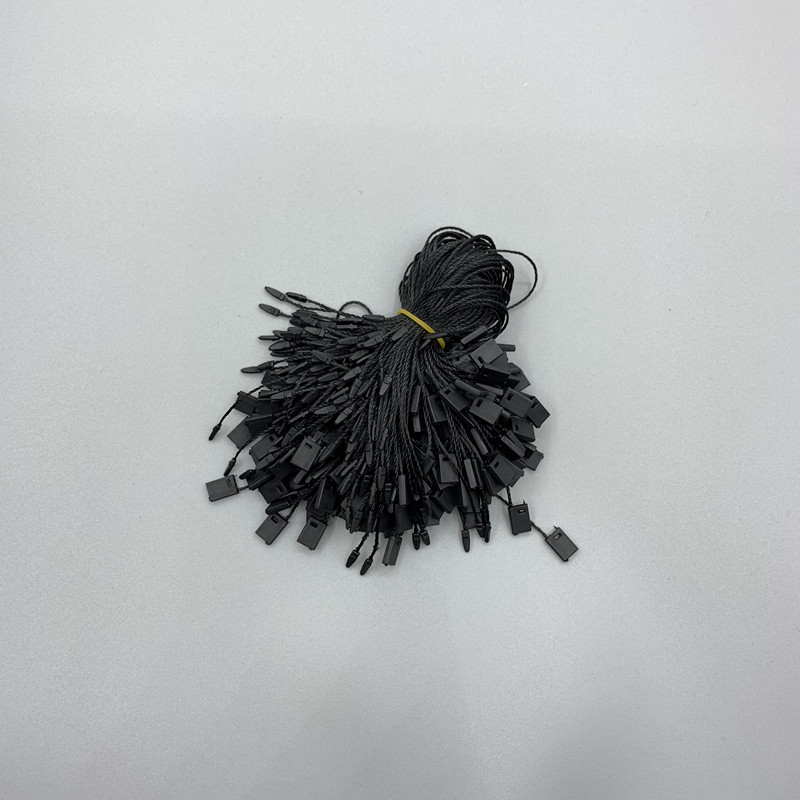 Black and white clothing tag line hand thread needle square tag line spot black and white clothing tag line