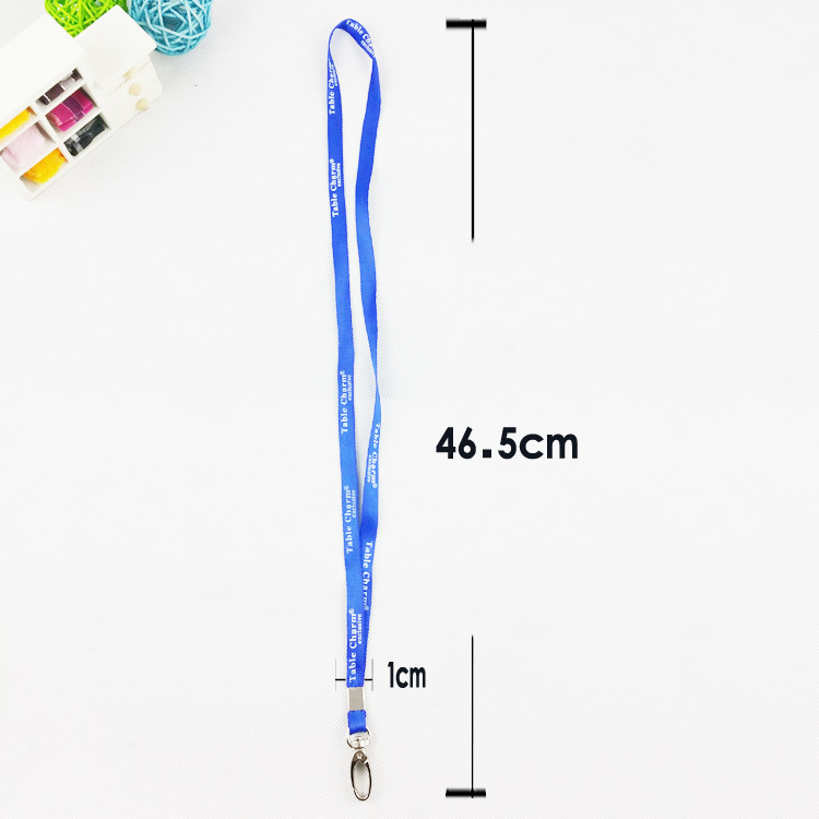 1cm Badge Lanyard Men's and Women's Work Factory Tag Lanyard Nylon Mobile Phone Lanyard
