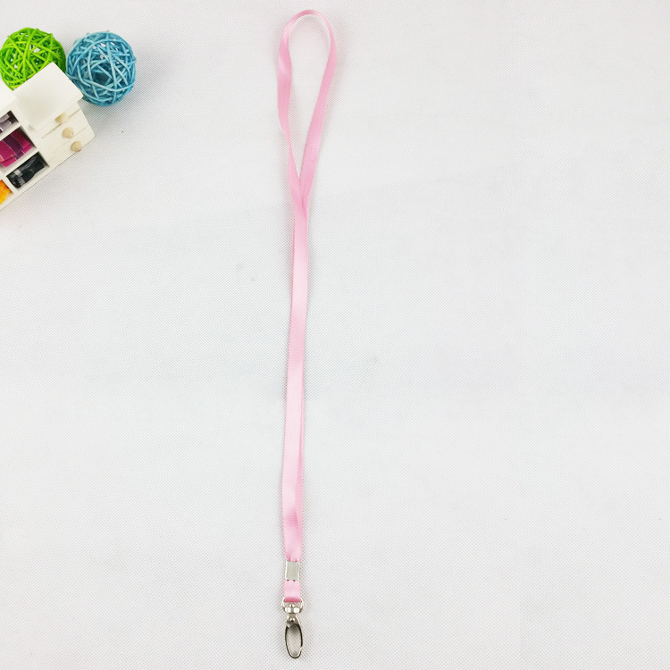 1cm Badge Lanyard Men's and Women's Work Factory Tag Lanyard Nylon Mobile Phone Lanyard