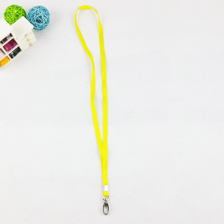 1cm Badge Lanyard Men's and Women's Work Factory Tag Lanyard Nylon Mobile Phone Lanyard