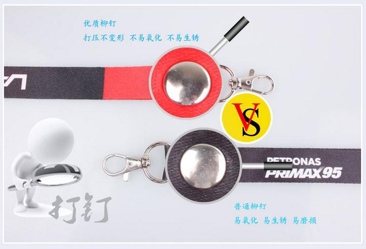 1cm Badge Lanyard Men's and Women's Work Factory Tag Lanyard Nylon Mobile Phone Lanyard
