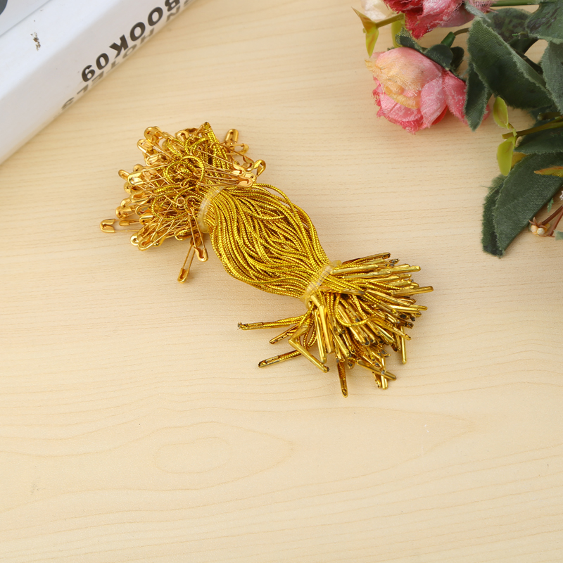 Transparent OPP plastic bag packing pin hanging thread hanging grain hanging rope multi-color clothing tag clothing accessories