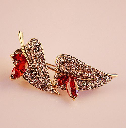 Boutique Luxury Color-Preserving Electroplating Ornament Silk Scarf Buckle Pin European and American Large Zircon Full Diamond Brooch Mixed Batch 10 Yuan Store