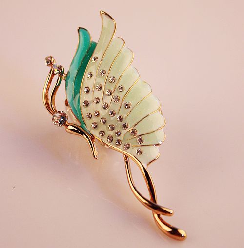 Boutique Luxury Color-Preserving Electroplating Ornament Silk Scarf Buckle Pin European and American Large Zircon Full Diamond Brooch Mixed Batch 10 Yuan Store