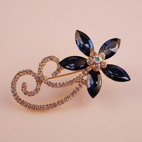Boutique Luxury Color-Preserving Electroplating Ornament Silk Scarf Buckle Pin European and American Large Zircon Full Diamond Brooch Mixed Batch 10 Yuan Store