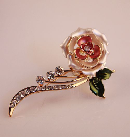 Boutique Luxury Color-Preserving Electroplating Ornament Silk Scarf Buckle Pin European and American Large Zircon Full Diamond Brooch Mixed Batch 10 Yuan Store