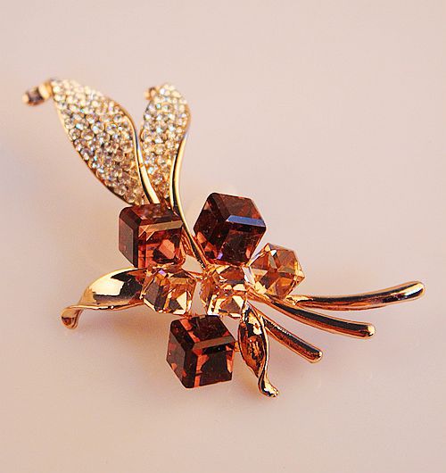 Boutique Luxury Color-Preserving Electroplating Ornament Silk Scarf Buckle Pin European and American Large Zircon Full Diamond Brooch Mixed Batch 10 Yuan Store