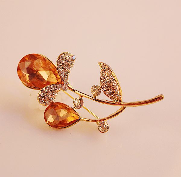 Boutique Luxury Color-Preserving Electroplating Ornament Silk Scarf Buckle Pin European and American Large Zircon Full Diamond Brooch Mixed Batch 10 Yuan Store