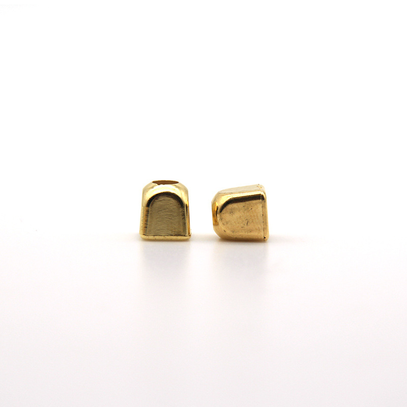 Factory direct electroplating gold plastic bell plastic rope buckle wholesale drawstring bag jewelry pendant accessories bell