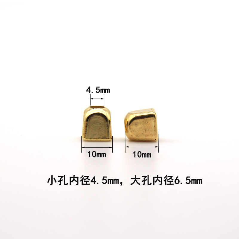 Factory direct electroplating gold plastic bell plastic rope buckle wholesale drawstring bag jewelry pendant accessories bell
