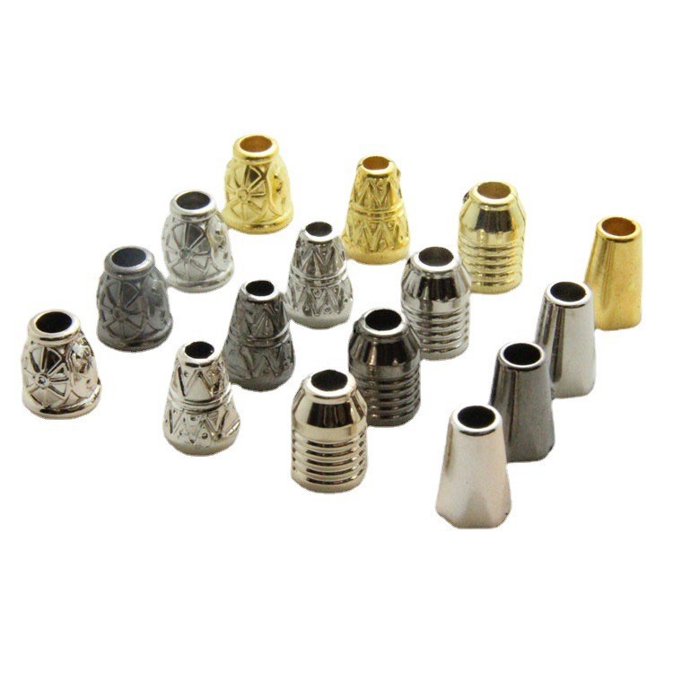Factory direct electroplating gold plastic bell plastic rope buckle wholesale drawstring bag jewelry pendant accessories bell