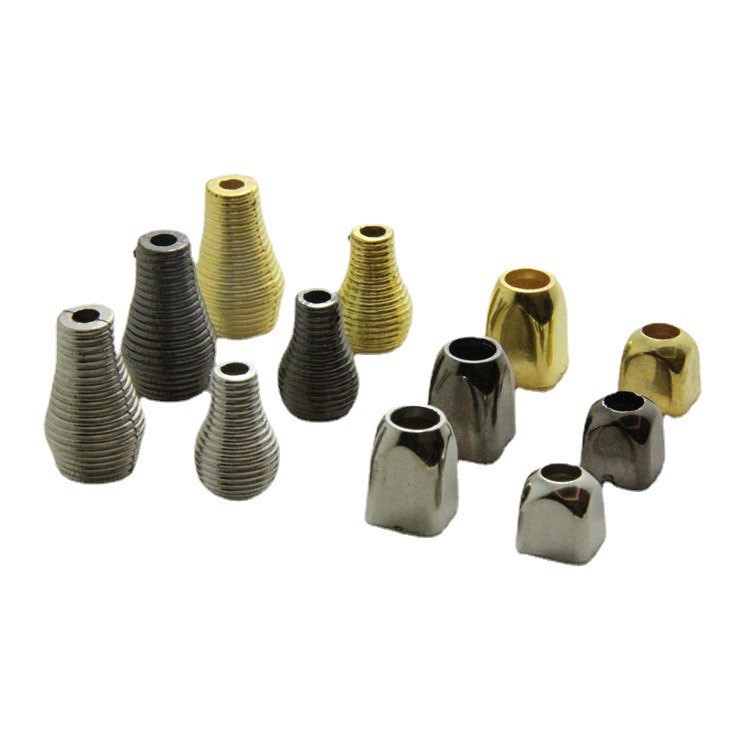 Factory direct electroplating gold plastic bell plastic rope buckle wholesale drawstring bag jewelry pendant accessories bell