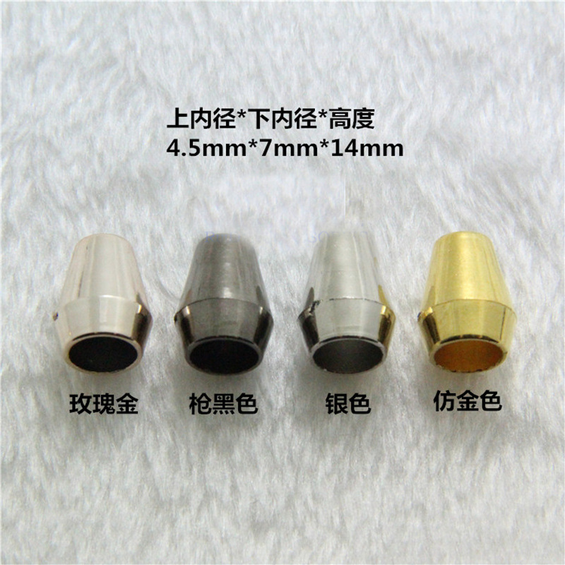 Factory direct electroplating gold plastic bell plastic rope buckle wholesale drawstring bag jewelry pendant accessories bell