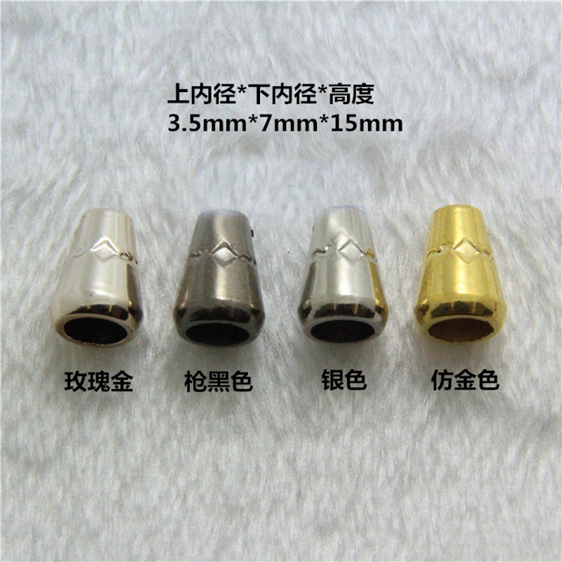 Factory direct electroplating gold plastic bell plastic rope buckle wholesale drawstring bag jewelry pendant accessories bell