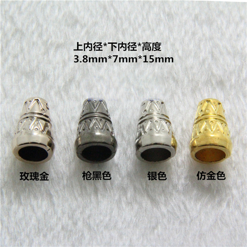 Factory direct electroplating gold plastic bell plastic rope buckle wholesale drawstring bag jewelry pendant accessories bell