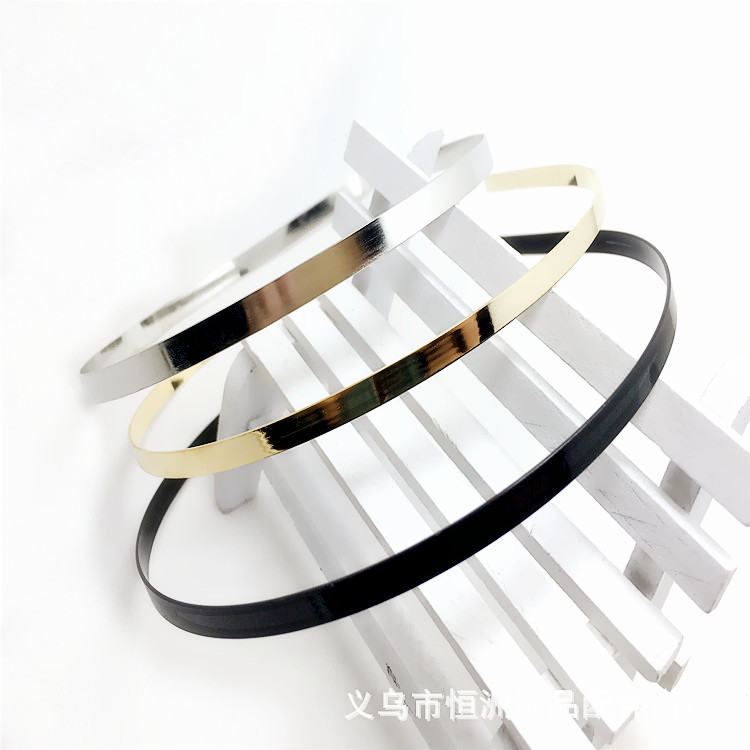 Factory Direct Supply Regular 3/4/5/6 Electroplating Headband Hair Ring Women's Head Buckle Accessories DIY Hair Accessories